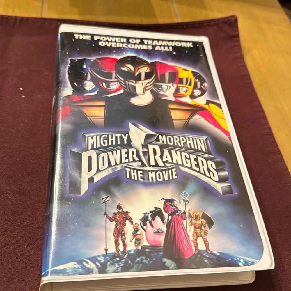 Power Rangers vhs movie
